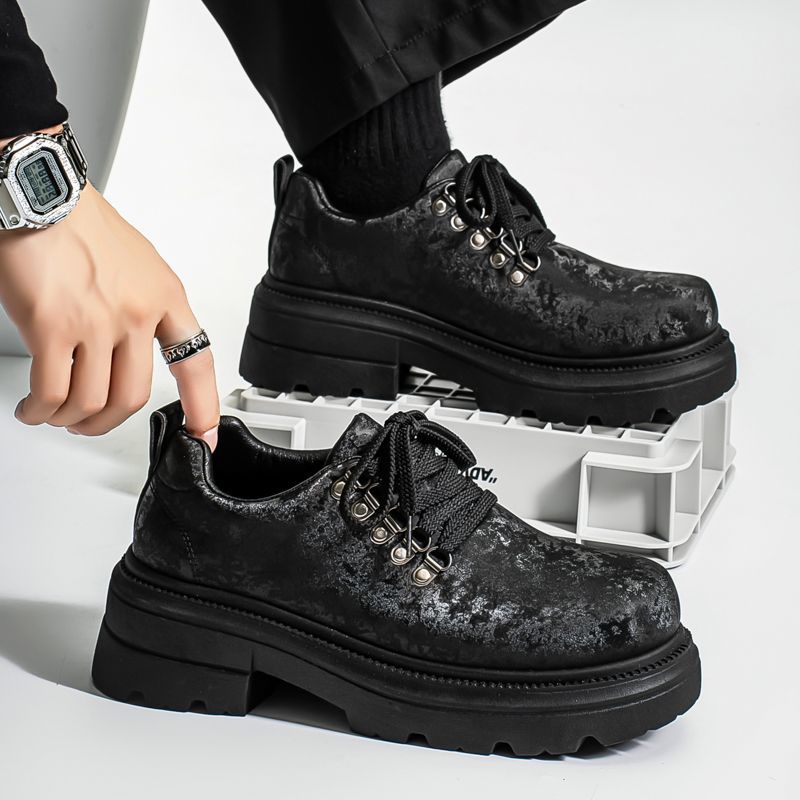 Leatherwork Boots - Chaussures en cuir décontractées pour hommes,