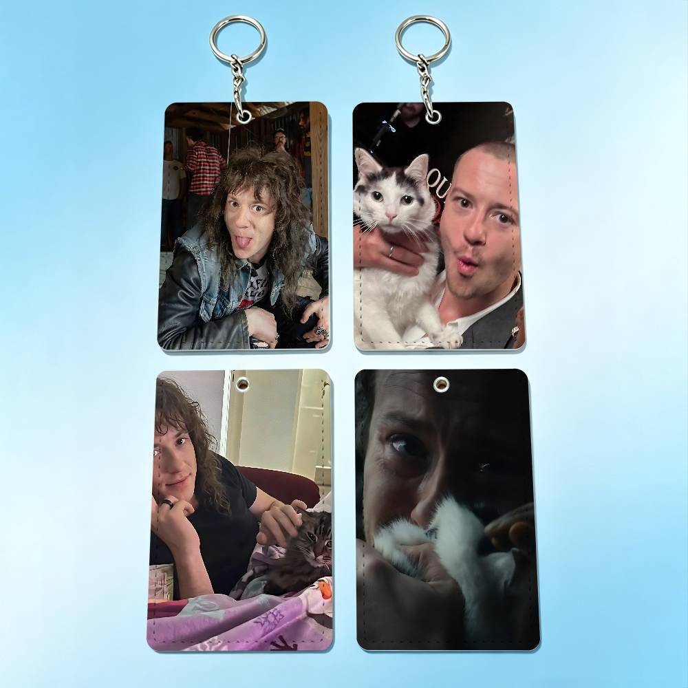Leather Work - Porte-badge porte-clés J-Joseph Quinn Cat pour
