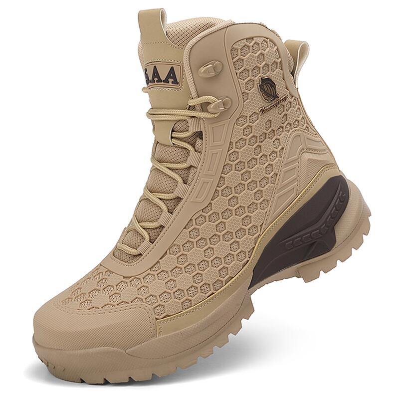 Leatherwork Boots - Bottes hautes en cuir pour hommes,
