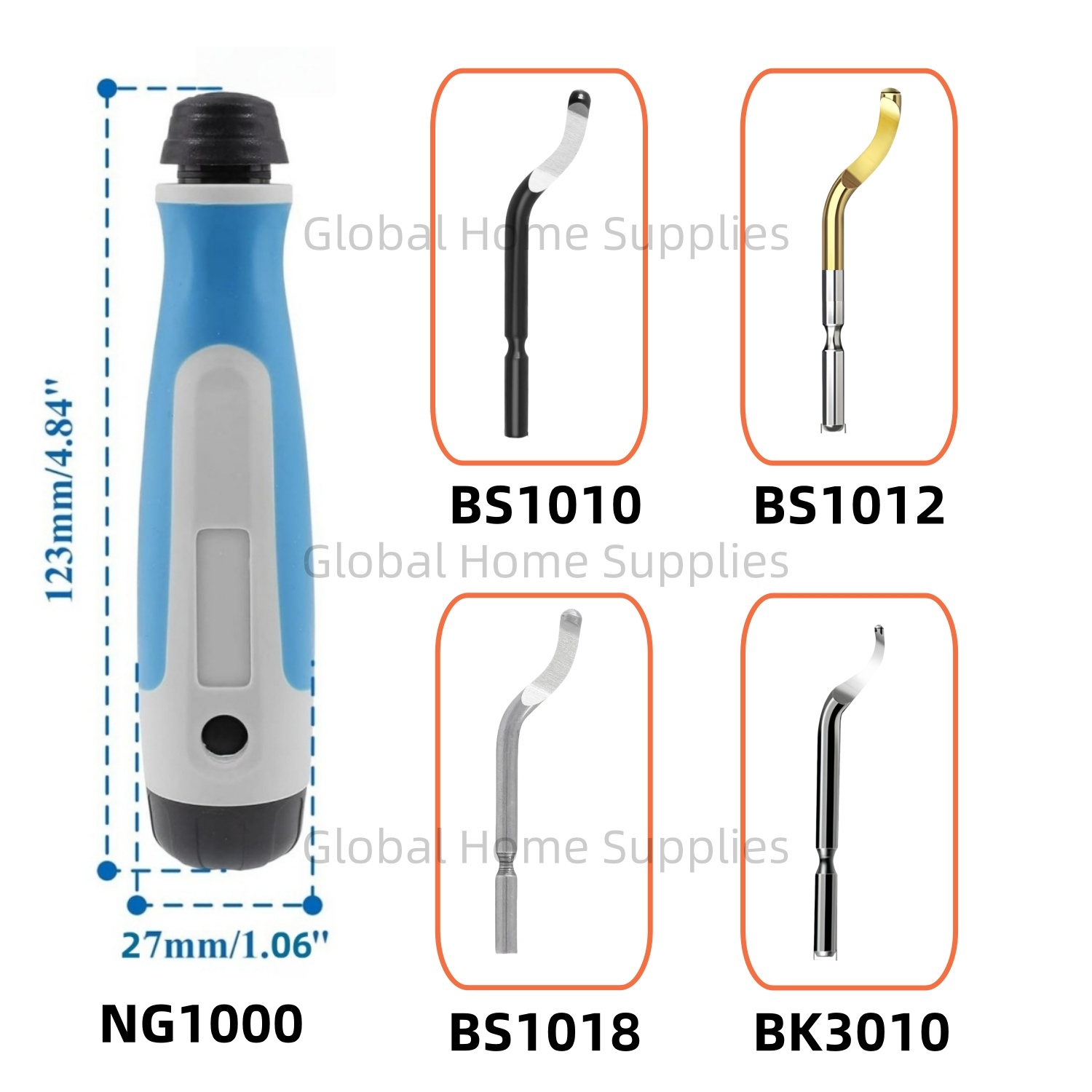 Swivel Knife Tool - Kit d'outils d'ébavurage manuel avec 4