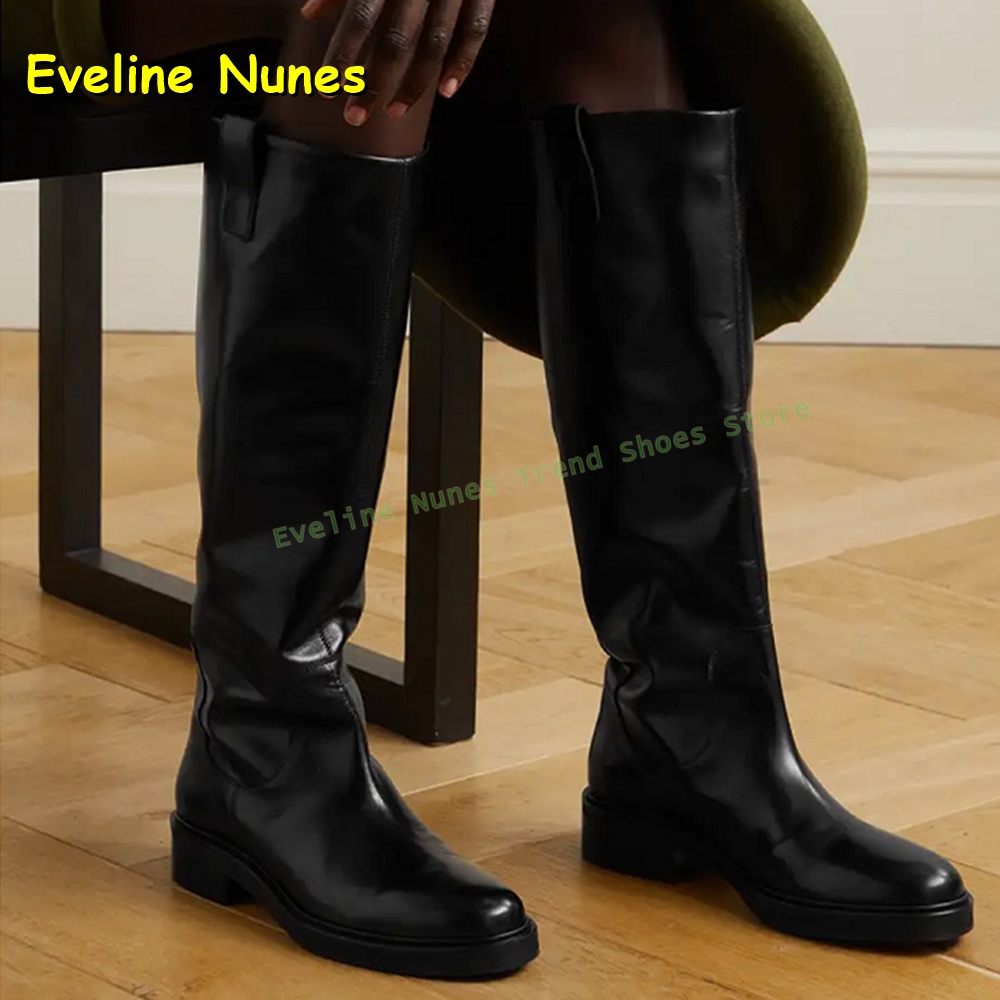 Leatherwork Boots - Bottes d'équitation noires en cuir pour