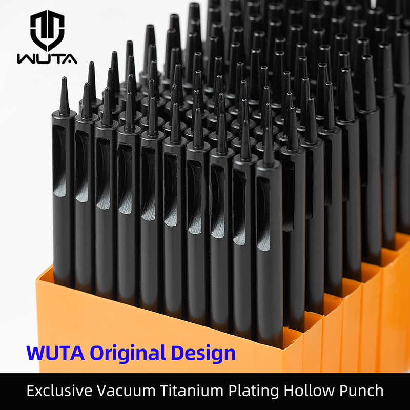 Leatherwork Punching Tool - WUTA 1-10 pièces Placage Titane Perforatrice