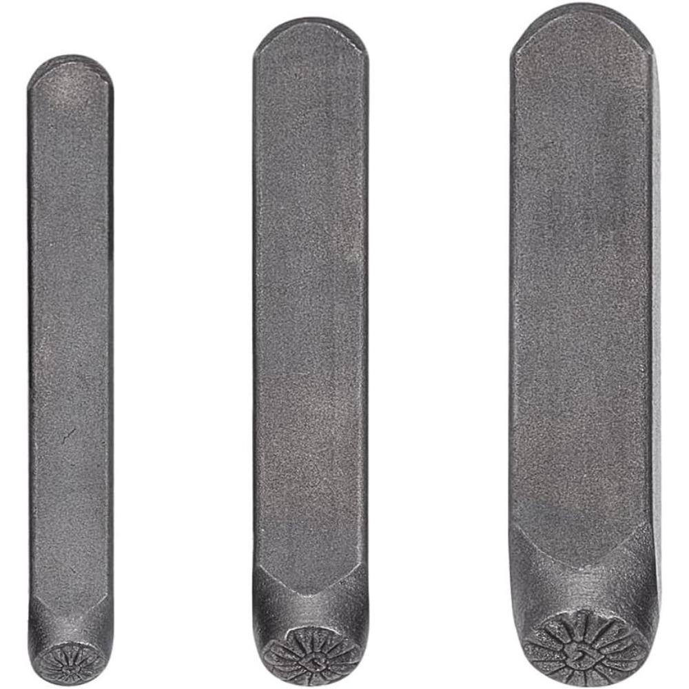 Leatherwork Jewelry - Lot de 3 tampons métalliques en