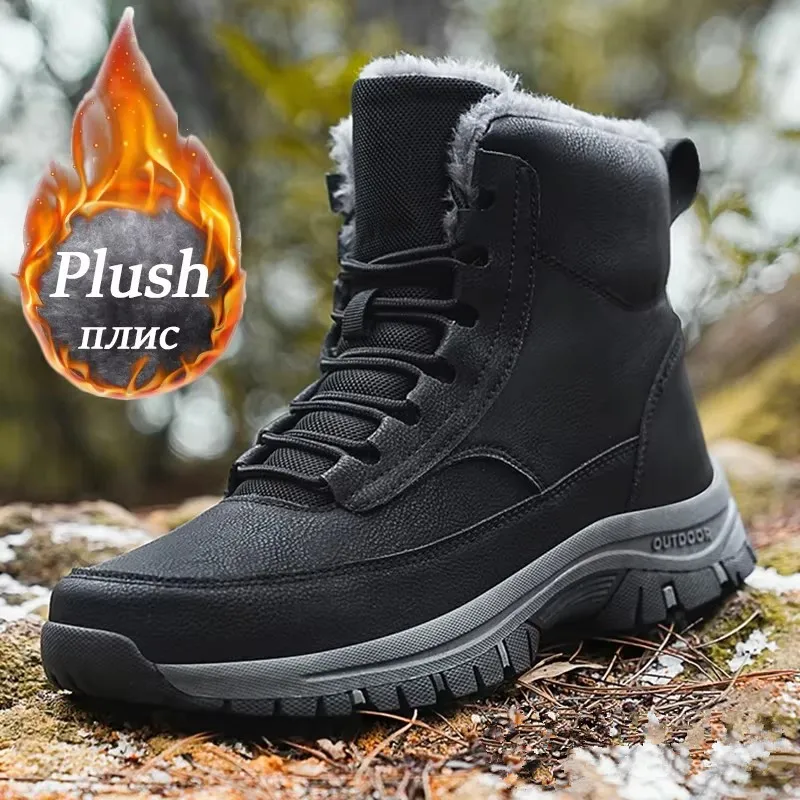 Leatherwork Boots - Nouvelles bottes d'hiver pour hommes, bottes