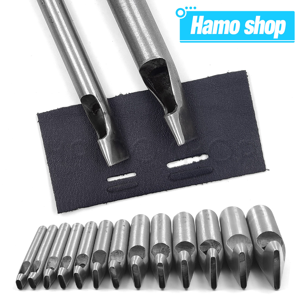 Leatherwork Punching Tool - Perforateur de trous ovales en cuir