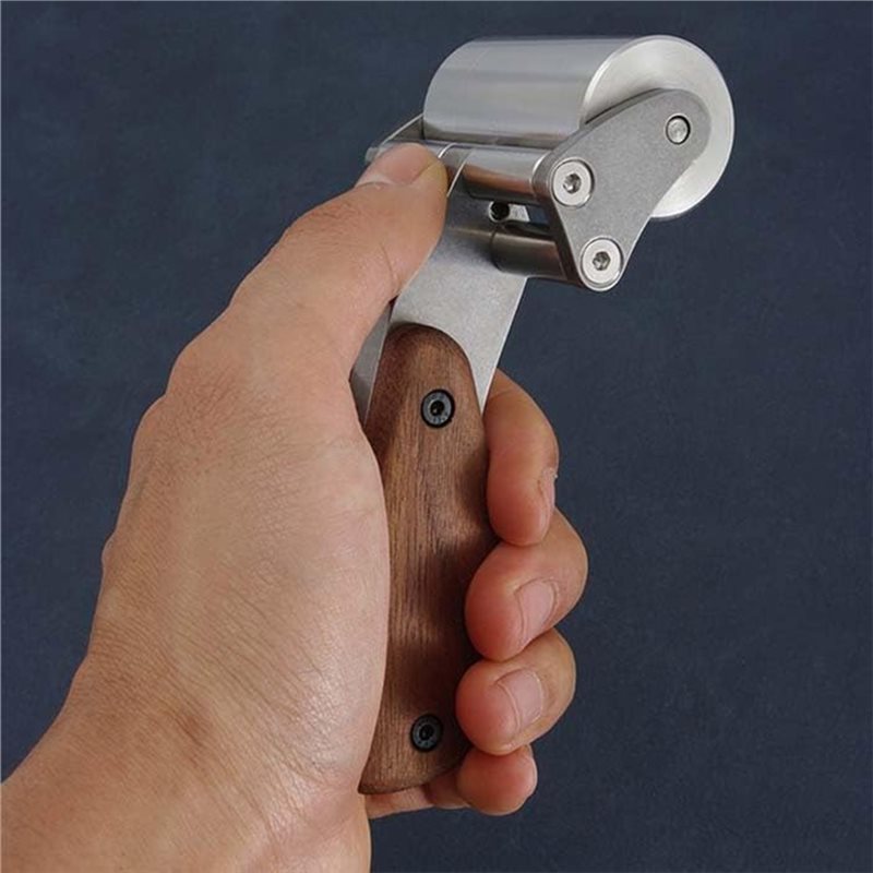 Leatherwork Roller - Rouleau incliné ABYN, poignée en cuir